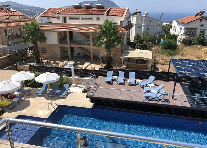 Daire Stone House Aparts Dublex 3 Plus1 Mit Meerblick Und Jakuzzi Kalkan No 6